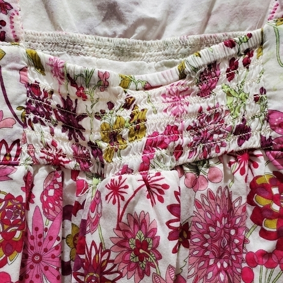 LIBERTY OF LONDON TARGET PINK FLORAL TANK TOP SLEEVELESS BLOUSE GIRLS SIZE LARGE - Picture 5 of 14